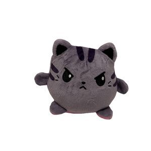 TeeTurtle Reversible Cat & Kittencorn Plushie Angry Cat Smiling Rainbow Unicorn